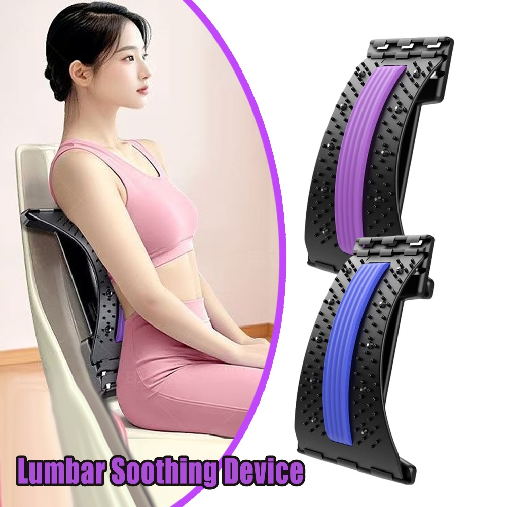 Posture Corrector Back - Lumbale rugstretcher, 4-standen verstelbaar ondersteuningsbord, corrector