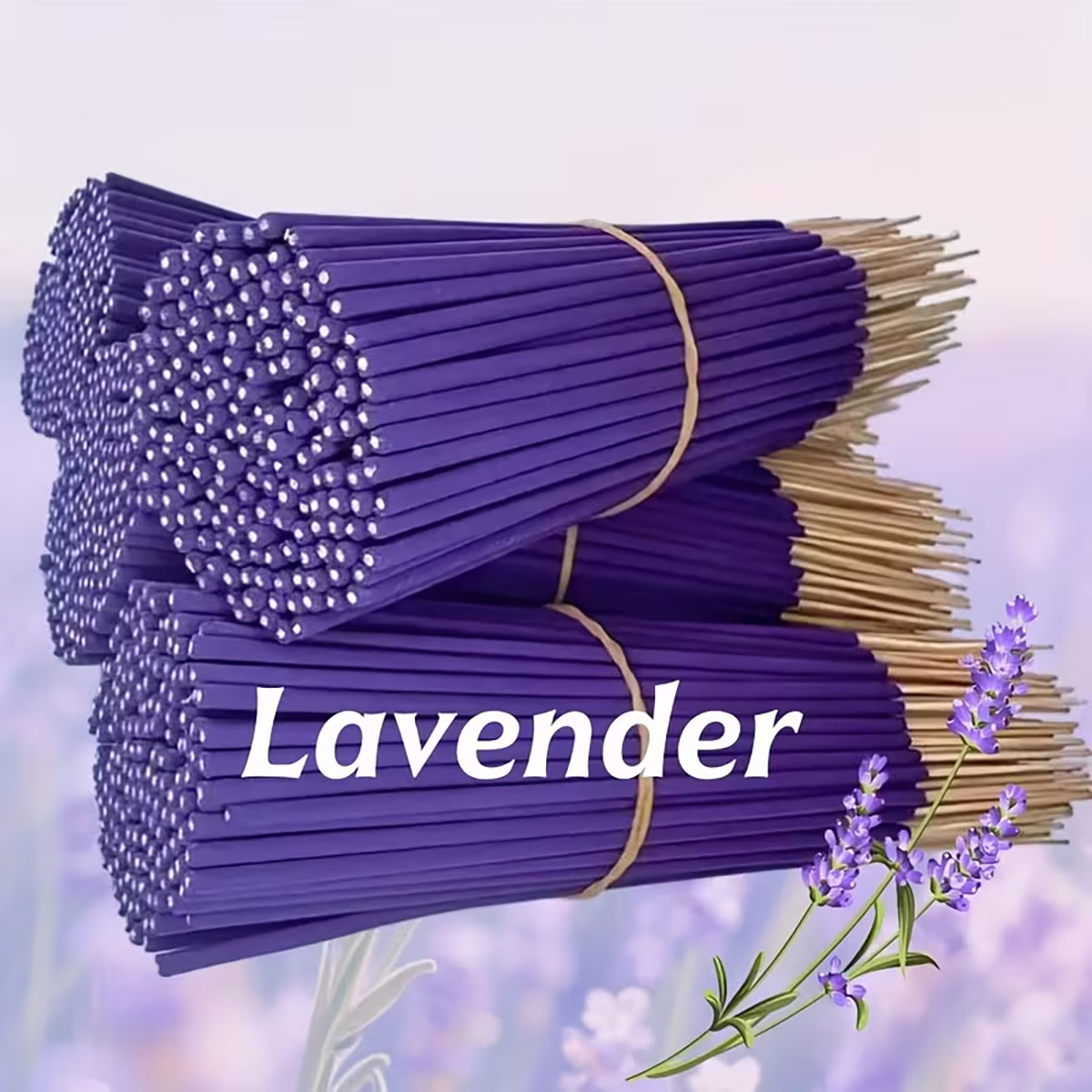Yoga Fitness Gifts - Lavendel Premium Aromatherapie wierookstokjes, 8 stuks.