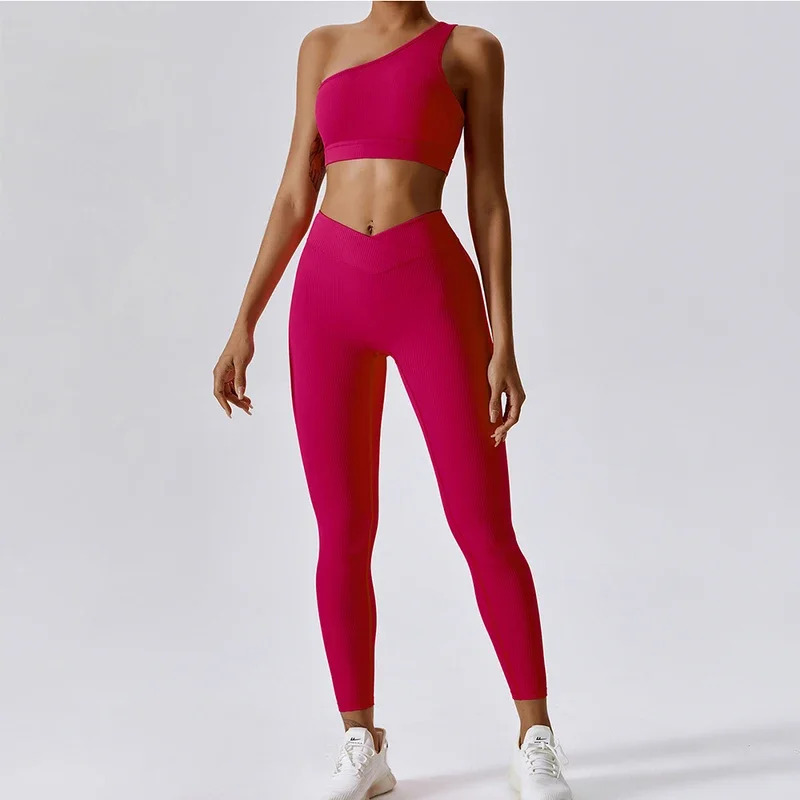 Yoga Fitness Hoodie - Geribbelde yogaset sportkleding dames voor fitnesspak