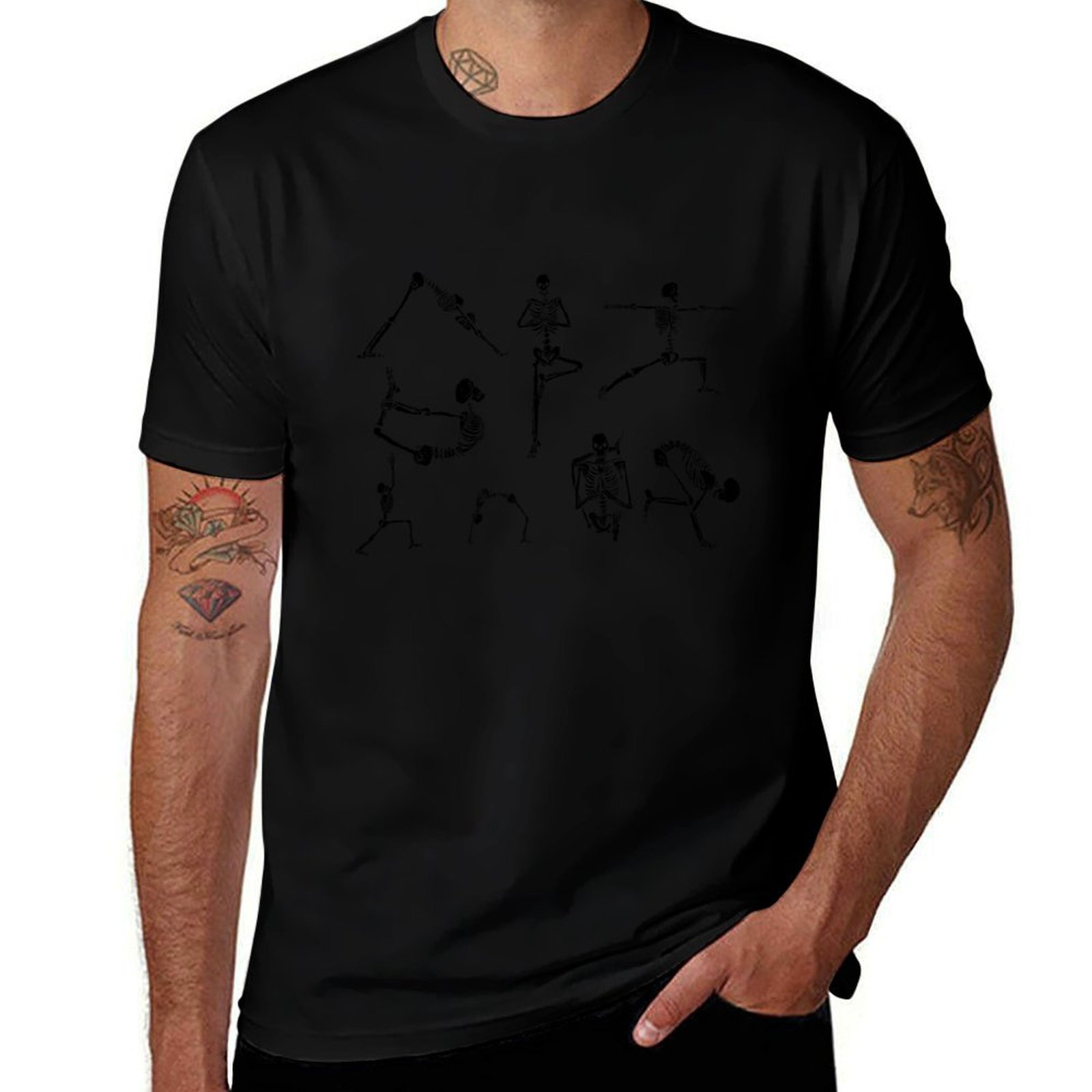 Yoga Fitness Gifts - Yoga Houdingen Skeletten Fitness Grappige Meditatie