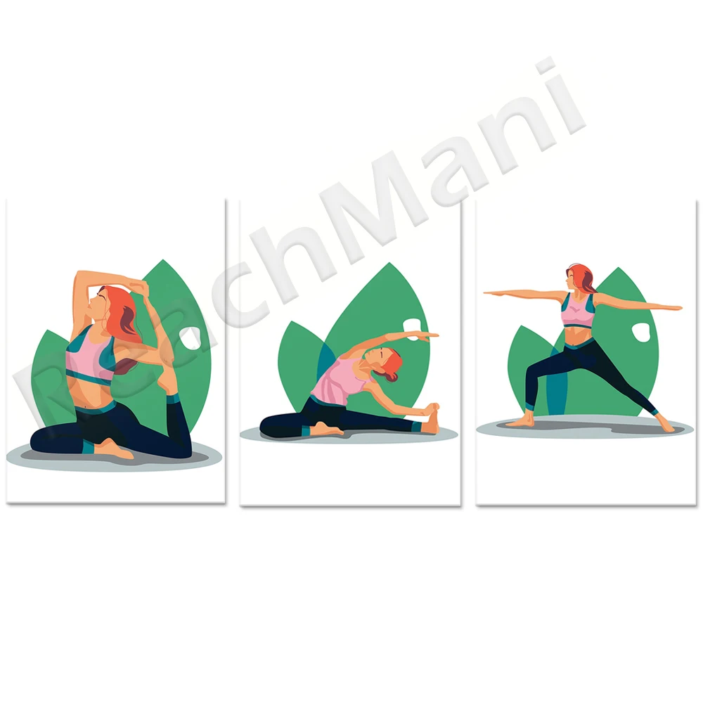 Yoga Fitness Quotes - Inademen Uitademen Citaat Yoga Poster Canvas