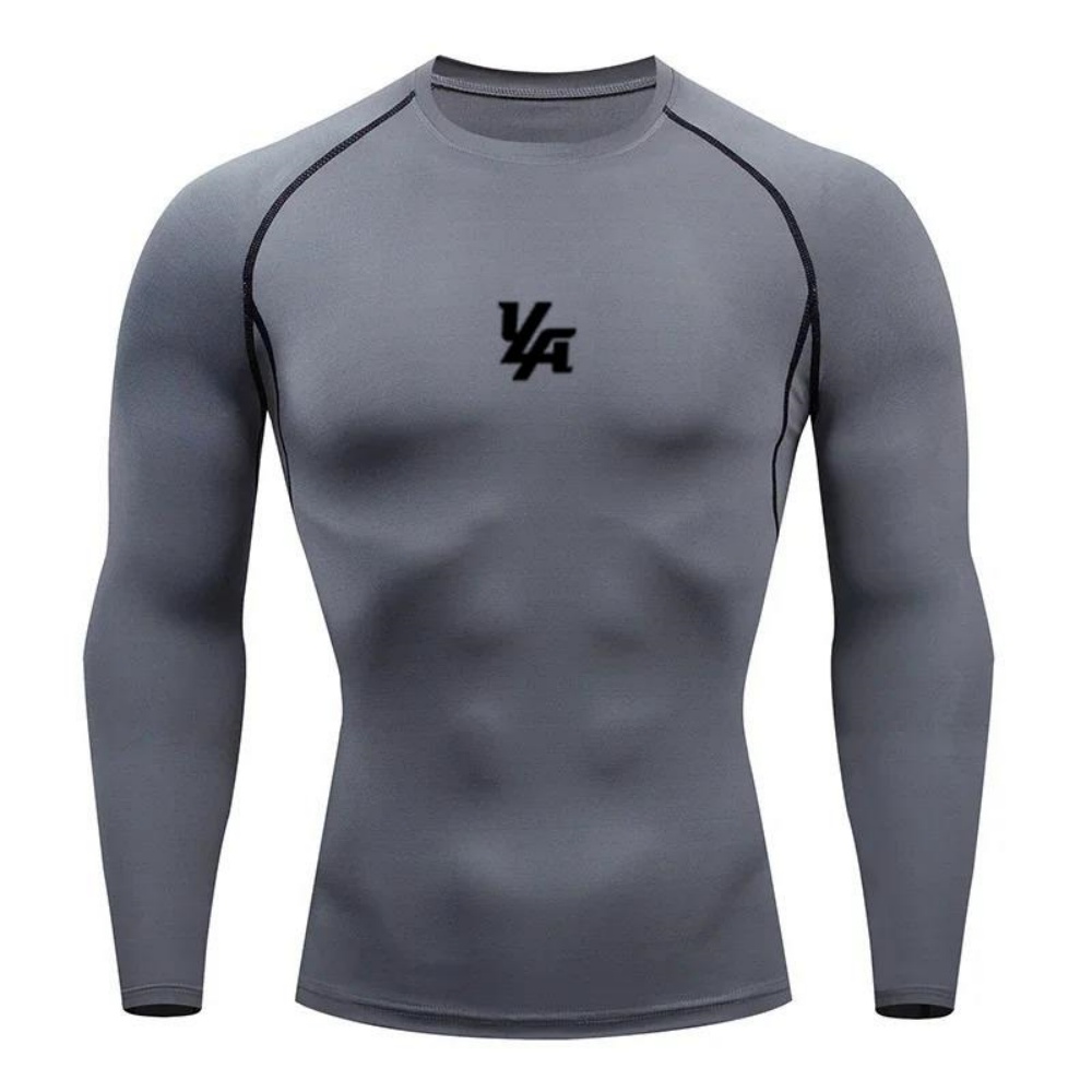 Yoga & Fitness Center - Herensport compressie shirt met lange mouwen,
