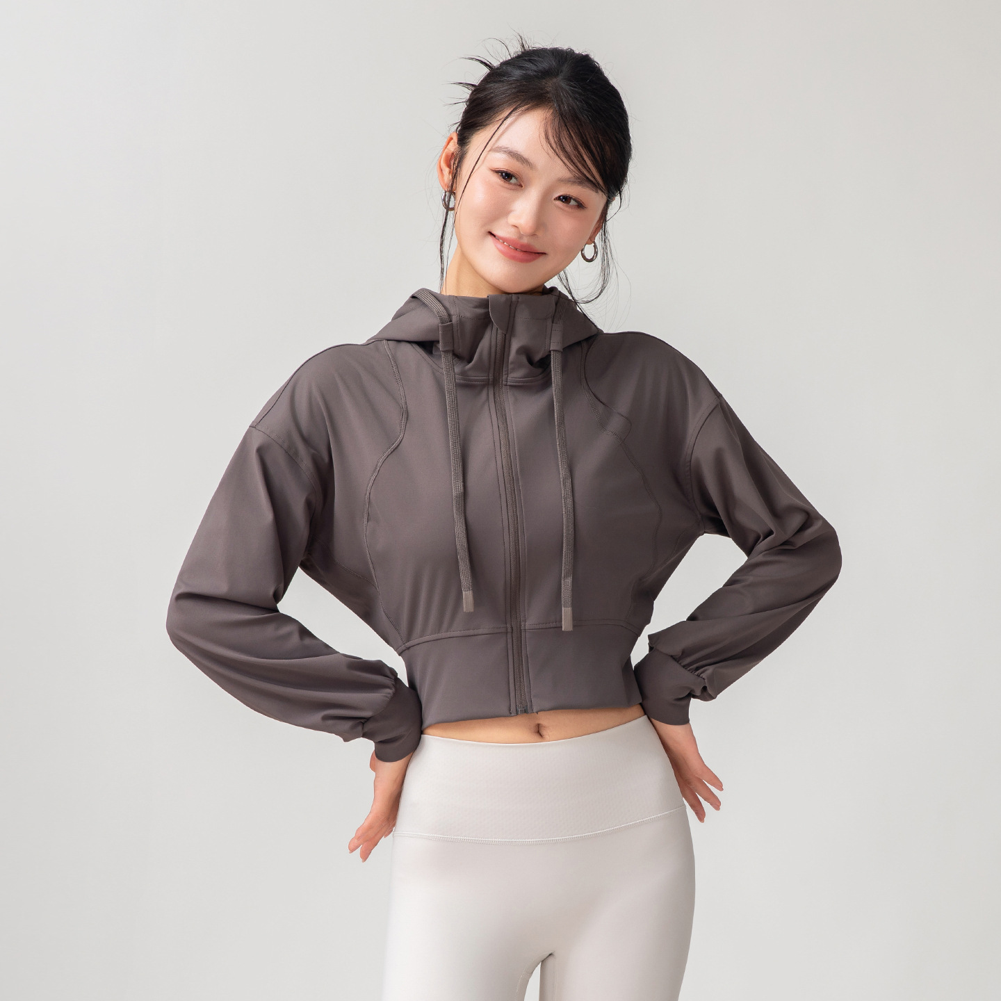 Yoga & Fitness Center - Dames effen kleur casual sportyoga-top met