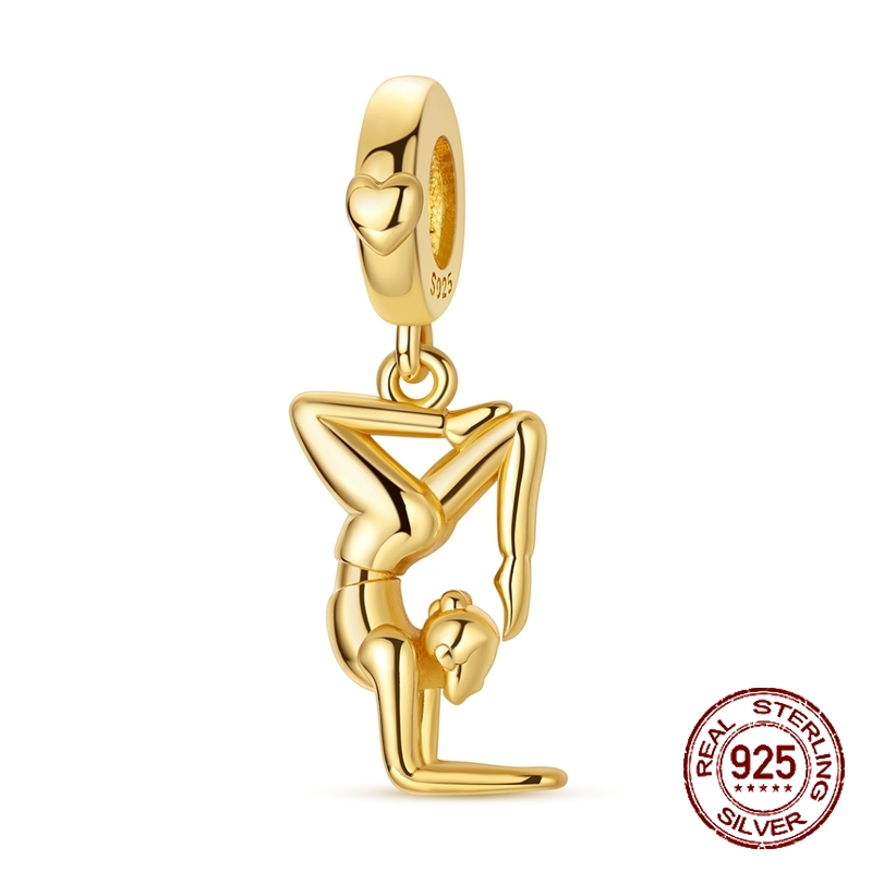Yoga Fitness Gifts - 925 sterling zilver gouden yoga pose