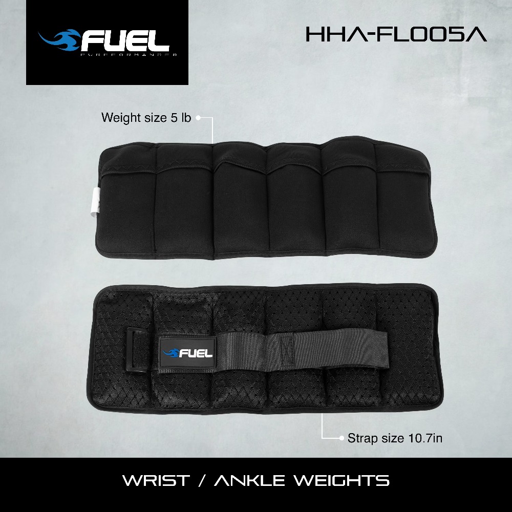 Ankle Weights - Fuel Pureformance Unisex Verstelbare Pols-/Enkelgewichten, 2,5-Pond