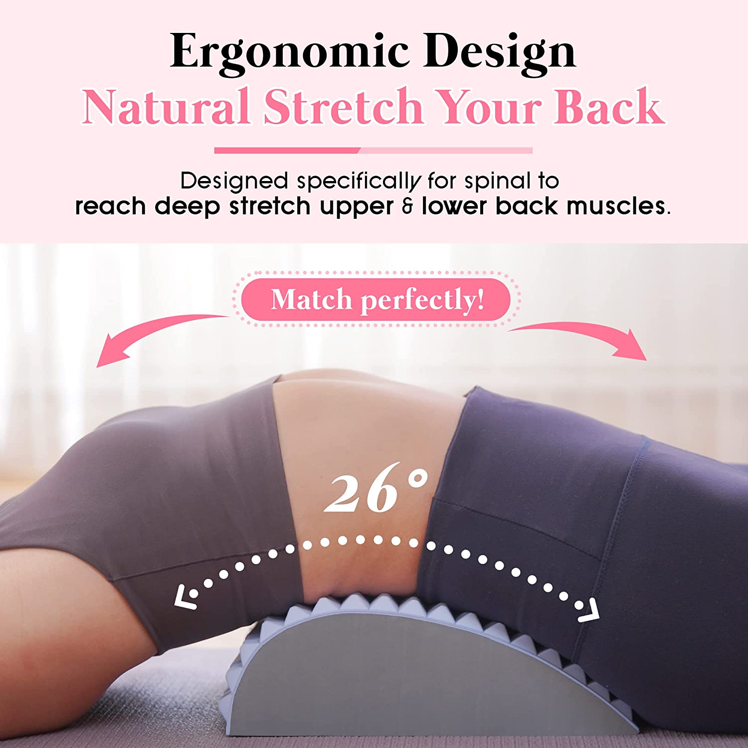Posture Corrector Back - Onderrug Pijnbestrijding Behandeling Brancard Rugbrancard Kussen