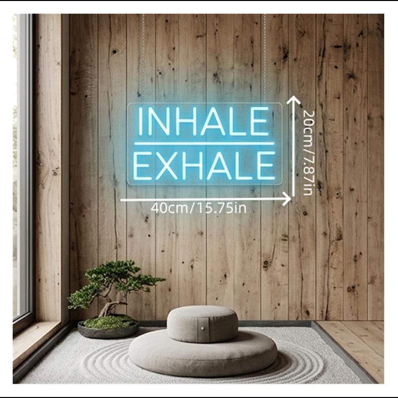Inademen Uitademen Neon Sign L - Yoga Fitness Holiday recensie en prijs