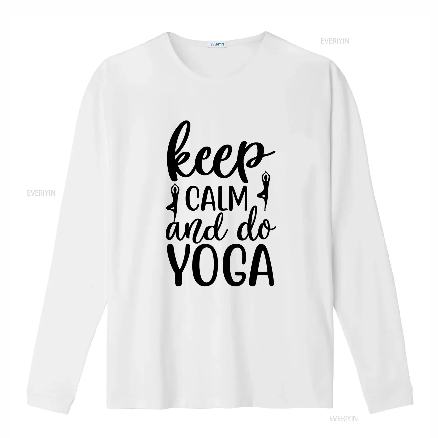 Blijf kalm en doe yoga T-shirt - Yoga Fitness Quotes recensie en prijs