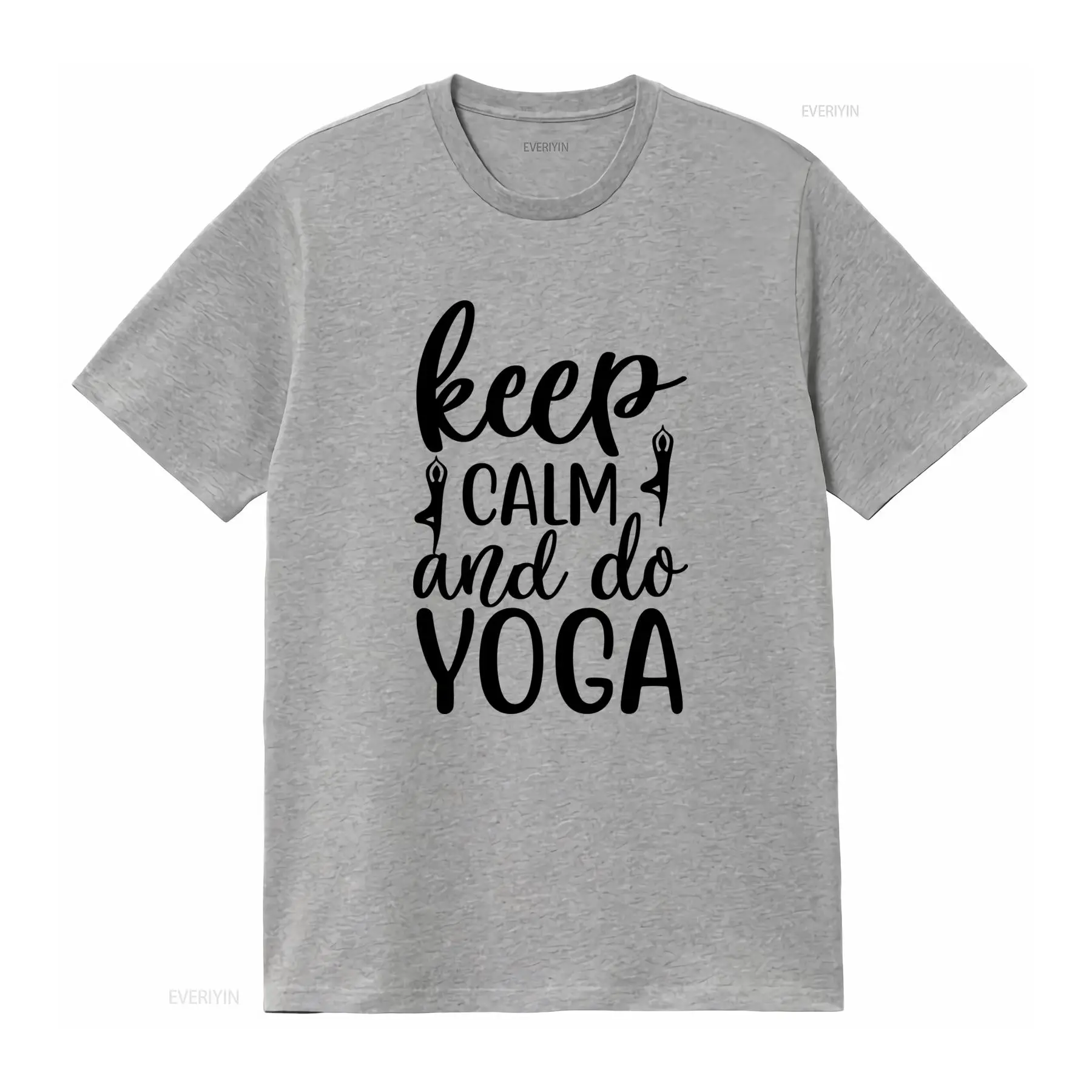 Blijf kalm en doe yoga T-shirt - Yoga Fitness Quotes recensie en prijs