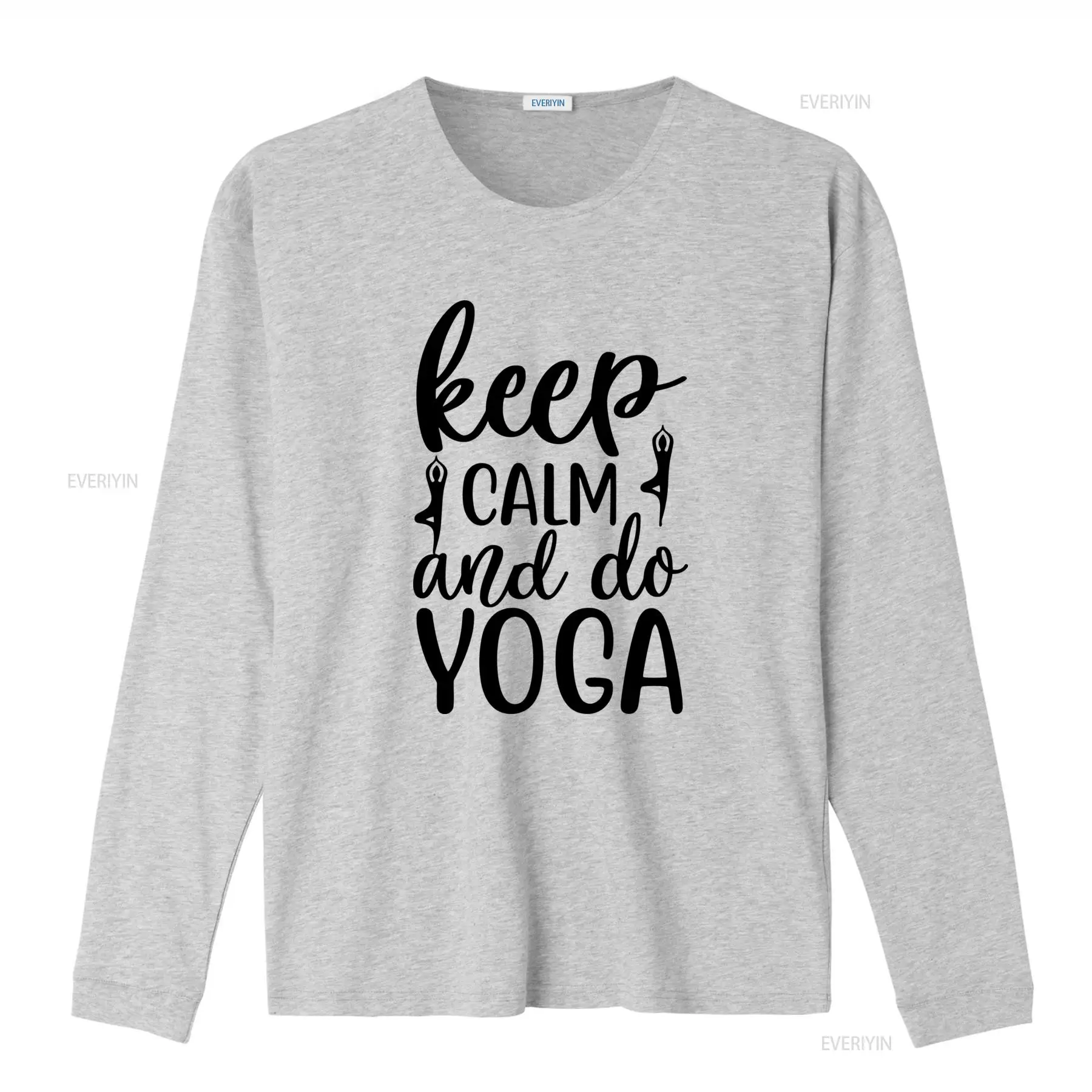 Blijf kalm en doe yoga T-shirt - Yoga Fitness Quotes recensie en prijs