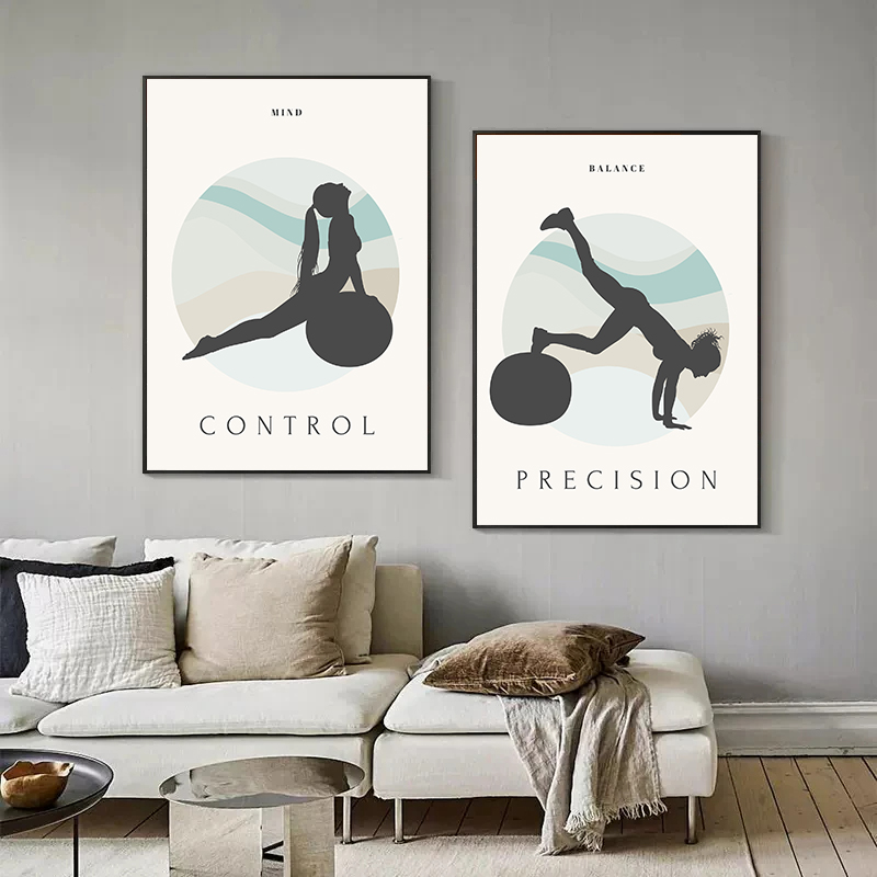 Minimalistische Pilates Yoga F - Yoga Fitness Quotes recensie en prijs