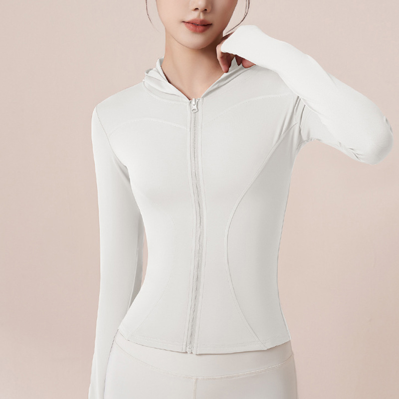 Hoge elastische hoodie yoga ja - Yoga Fitness Hoodie recensie en prijs
