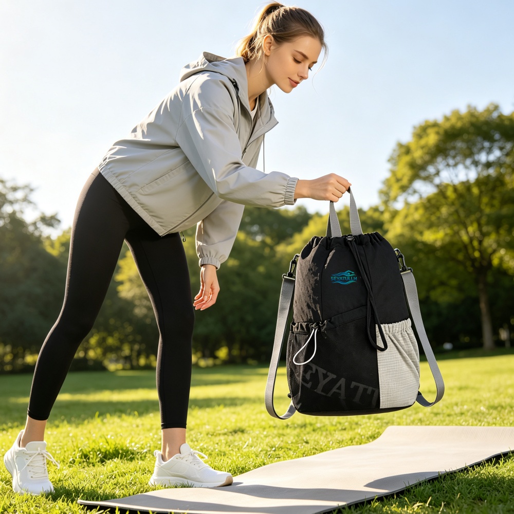 Rugzak met trekkoord, ademend  - Yoga & Fitness Center recensie en prijs