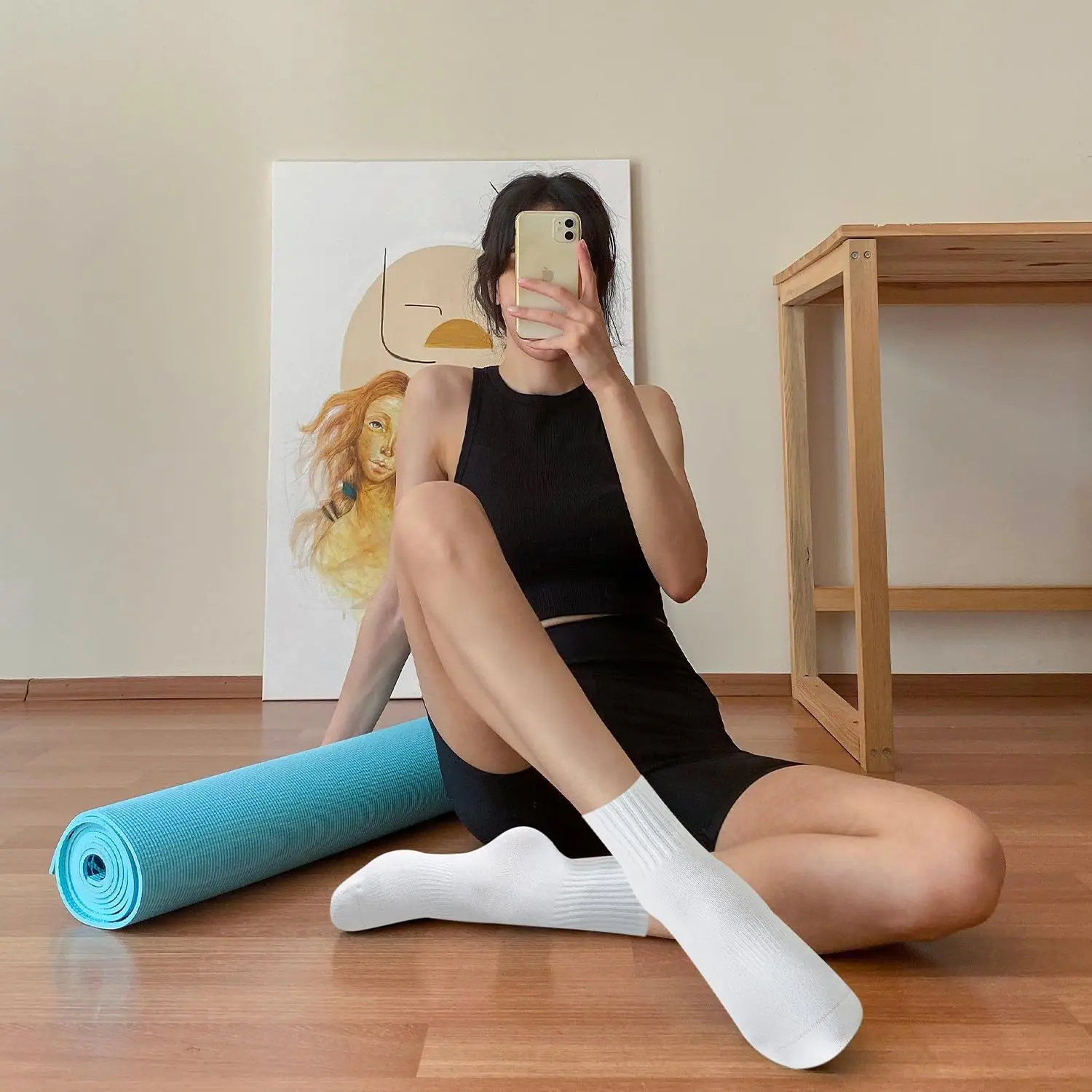 4 paar yogasokken voor dames,  - Yoga & Fitness Center recensie en prijs