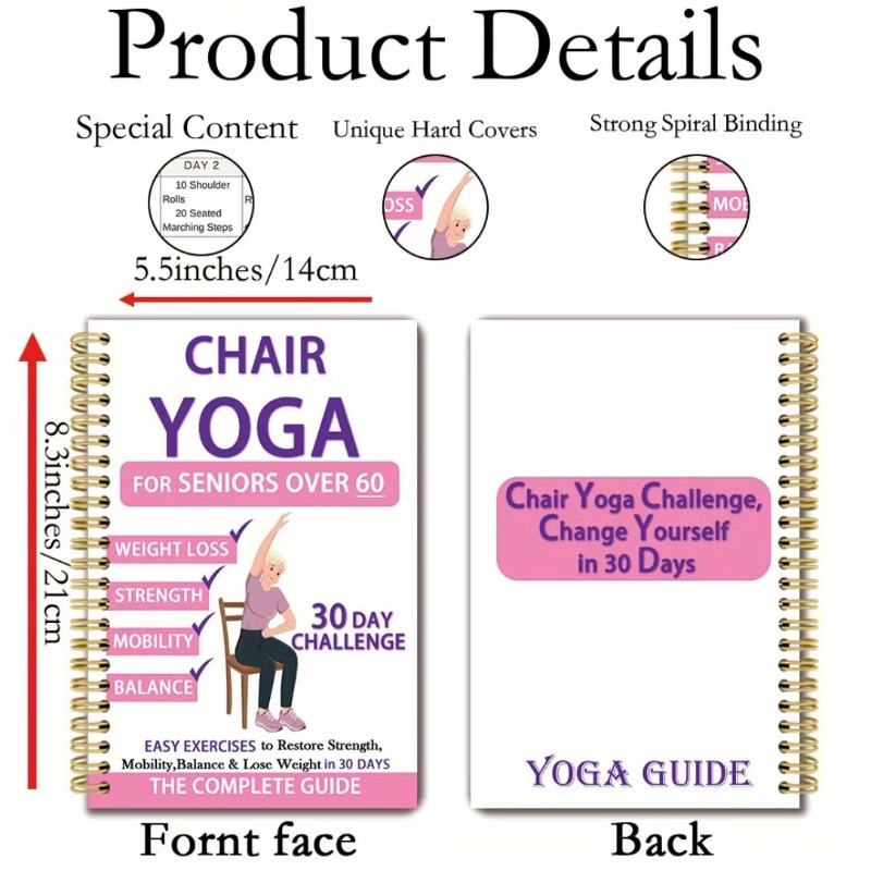 Yoga-oefenboek voor senioren,  - Yoga Fitness Journal recensie en prijs