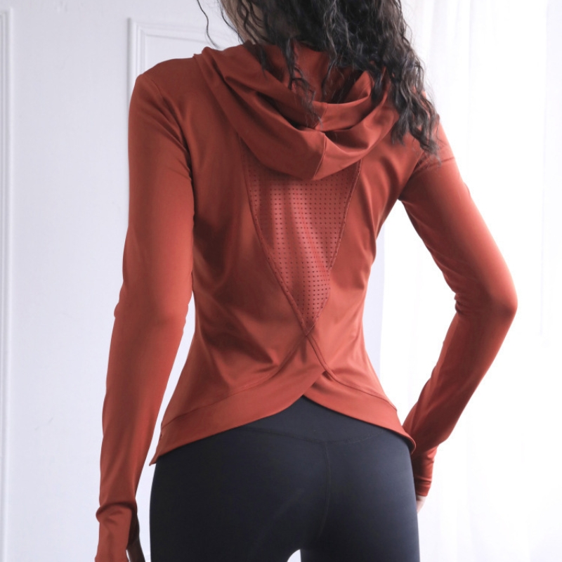 Dames rugvork mesh ademend yog - Yoga Fitness Hoodie recensie en prijs