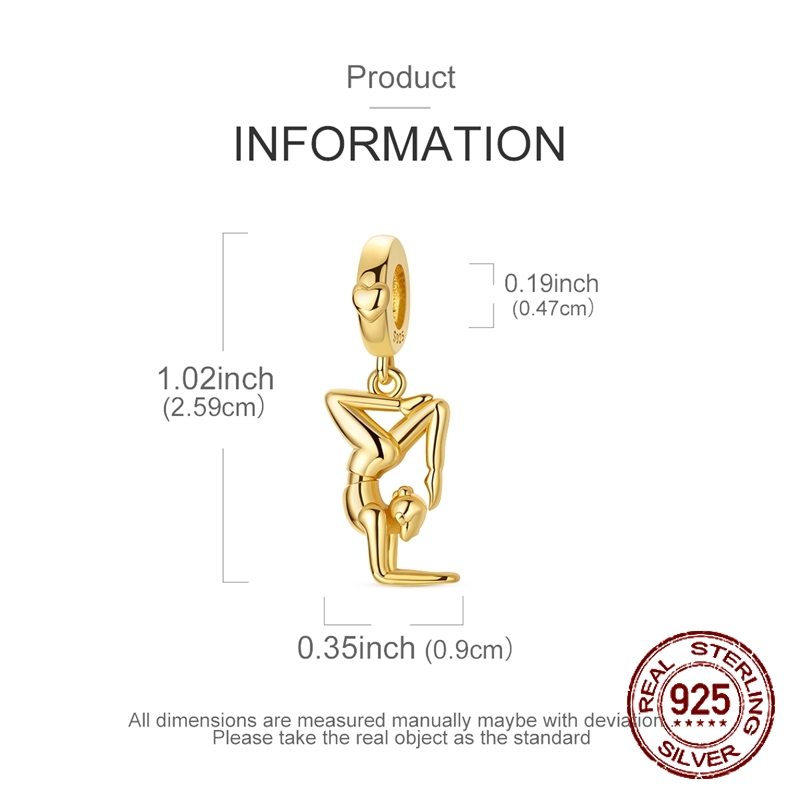 925 sterling zilver gouden yog - Yoga Fitness Gifts recensie en prijs