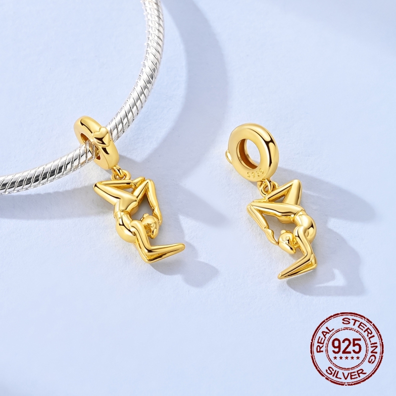 925 sterling zilver gouden yog - Yoga Fitness Gifts recensie en prijs