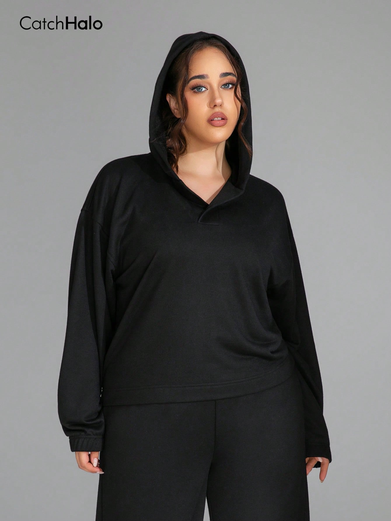Plus size cropped hoodie voor  - Yoga Fitness Hoodie recensie en prijs